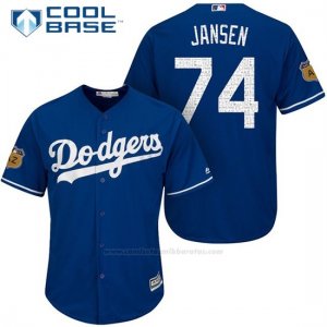 Camiseta Beisbol Hombre Los Angeles Dodgers Kenley Jansen 2017 Entrenamiento de Primavera Cool Base Jugador