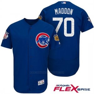 Camiseta Beisbol Hombre Chicago Cubs 70 Joe Maddon 2017 Entrenamiento de Primavera Flex Base Jugador