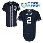 Camiseta Beisbol Hombre San Diego Padres B.j. Upton 2 Azul Azul Alterno Cool Base