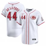 Camiseta Beisbol Hombre Cincinnati Reds Elly De La Cruz Primera Limited Blanco