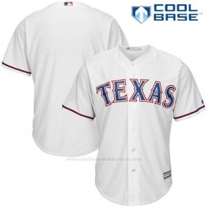 Camiseta Beisbol Hombre Texas Rangers Blanco Cool Base
