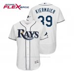 Camiseta Beisbol Hombre Tampa Bay Rays Kevin Kiermaier Flex Base Autentico Collezione Home Blanco