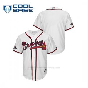 Camiseta Beisbol Hombre Atlanta Braves 2019 Postseason Cool Base Blanco