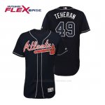 Camiseta Beisbol Hombre Atlanta Braves Julio Teheran Flex Base Autentico Collezione Alternato 2019 Azul