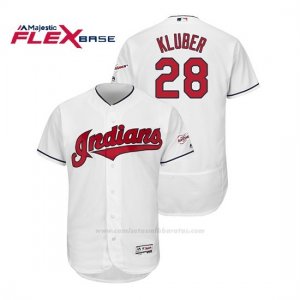 Camiseta Beisbol Hombre Cleveland Indians Corey Kluber 2019 All Star Game Patch Flex Base Blanco