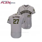 Camiseta Beisbol Hombre Astros Jose Altuve 2018 Dia de los Caidos Flex Base Gris