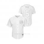 Camiseta Beisbol Hombre Chicago Cubs Albert Almora Jr 2019 Players Weekend Tico Replica Blanco