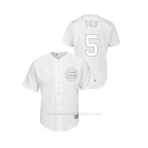 Camiseta Beisbol Hombre Chicago Cubs Albert Almora Jr 2019 Players Weekend Tico Replica Blanco