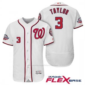 Camiseta Beisbol Hombre Washington Nationals Michael Taylor Blanco 2018 All Star 1ª Flex Base