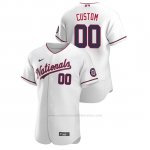 Camiseta Beisbol Hombre Washington Nationals Personalizada Autentico 2020 Alternato Blanco