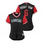 Camiseta Beisbol Mujer Arizona Diamondbacks David Peralta 2018 Llws Players Weekend Freight Train Negro