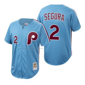 Camiseta Beisbol Hombre Philadelphia Phillies Jean Segura Autentico Cooperstown Collection Azul