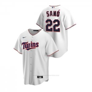 Camiseta Beisbol Hombre Minnesota Twins Miguel Sano Replica Primera Blanco