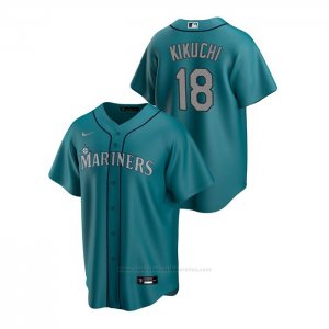 Camiseta Beisbol Hombre Seattle Mariners Yusei Kikuchi Replica Alterno Verde