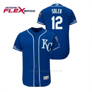 Camiseta Beisbol Hombre Kansas City Royals Jorge Soler 150th Aniversario Patch Flex Base Azul
