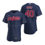 Camiseta Beisbol Hombre Cleveland Indians Wilson Ramos Autentico Azul