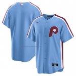 Camiseta Beisbol Hombre Philadelphia Phillies Alterno Replica Azul
