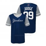 Camiseta Beisbol Nino New York Yankees Aaron Judge 2018 Llws Players Weekend Judge Azul