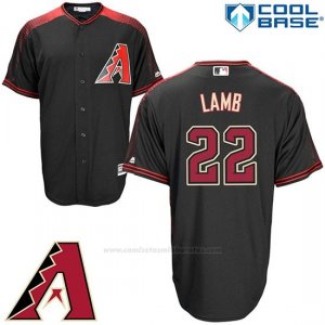 Camiseta Beisbol Hombre Arizona Diamondbacks 22 Jake Lamb Negro Cool Base