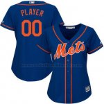 Camiseta Mujer New York Mets Personalizada Azul