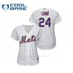 Camiseta Beisbol Mujer New York Mets Robinson Cano Cool Base Majestic Home Blanco