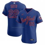 Camiseta Beisbol Hombre New York Mets Juan Soto Alterno 2 Elite Royal Camiseta Beisbol Hombre New York Mets Juan Soto Alterno 2 Elite Royal