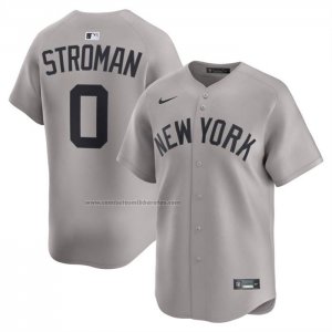 Camiseta Beisbol Hombre New York Yankees Marcus Stroman Segunda Limited Gris1