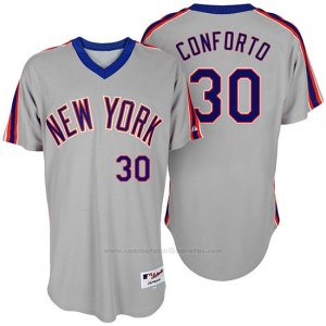 Camiseta Beisbol Hombre New York Mets Michael Conforto Turn Back The Clock Gris