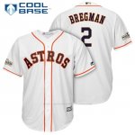 Camiseta Beisbol Hombre Houston Astros 2017 Postemporada Alex Bregman Blanco Cool Base