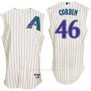 Camiseta Beisbol Hombre Arizona Diamondbacks 46 Patrick Corbin Blanco Turn Back The Clock