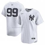 Camiseta Beisbol Hombre New York Yankees Aaron Judge Primera Limited Blanco