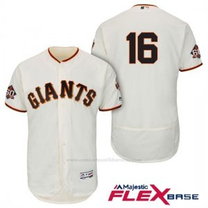 Camiseta Beisbol Hombre San Francisco Giants Angel Pagan Ivory 1ª 60th Season Flex Base