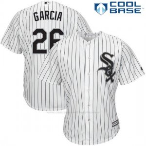 Camiseta Beisbol Hombre Chicago White Sox 26 Avisail Garcia Blanco Cool Base