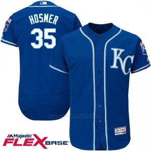 Camiseta Beisbol Hombre Kansas City Royals Eric Hosmer 35 Azul Flex Base Autentico Coleccion Jugador