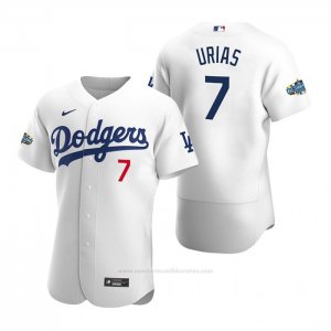 Camiseta Beisbol Hombre Los Angeles Dodgers Julio Urias Autentico 2020 Primera Blanco