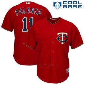 Camiseta Beisbol Hombre Minnesota Twins Jorge Posada Scarlet Cool Base