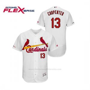 Camiseta Beisbol Hombre St. Louis Cardinals Matt Carpenter 150th Aniversario Patch Flex Base Blanco