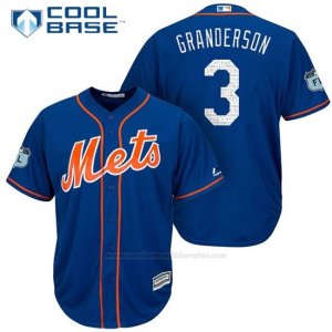 Camiseta Beisbol Hombre New York Mets Curtis Granderson 2017 Entrenamiento de Primavera Cool Base Jugador