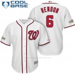 Camiseta Beisbol Hombre Washington Nationals 2017 Postemporada Anthony Rendon Blanco Cool Base