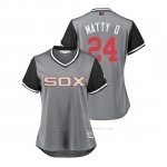Camiseta Beisbol Mujer Chicago White Sox Matt Davidson 2018 Llws Players Weekend Matty D Gris