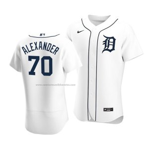 Camiseta Beisbol Hombre Detroit Tigers Tyler Alexander Autentico Primera Blanco