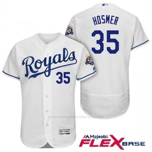 Camiseta Beisbol Hombre Kansas City Royals Eric Hosmer Blanco 50th Season Flex Base