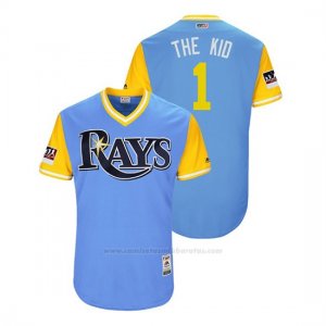 Camiseta Beisbol Hombre Rays Willy Adames 2018 Llws Players Weekend The Kid Light Toronto Blue Jays