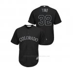 Camiseta Beisbol Hombre Colorado Rockies Jesus Tinoco 2019 Players Weekend Tino Replica Negro