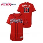 Camiseta Beisbol Hombre Atlanta Braves Ronald Acuna Jr. Hispanic Heritage Flex Base Rojo