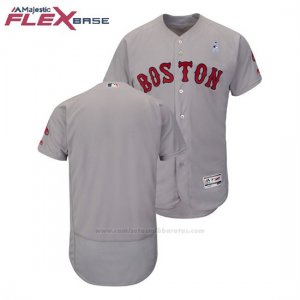 Camiseta Beisbol Hombre Boston Red Sox Gris 2018 Dia del Padre Flex Base