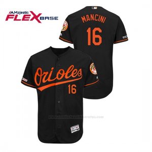Camiseta Beisbol Hombre Baltimore Orioles Trey Mancini 150th Aniversario Patch Autentico Flex Base Negro