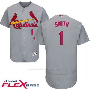 Camiseta Beisbol Hombre St. Louis Cardinals Ozzie Smith Gris Flex Base Autentico Coleccion
