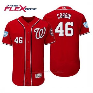 Camiseta Beisbol Hombre Washington Nationals Patrick Corbin Flex Base Entrenamiento de Primavera 2019 Rojo