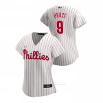 Camiseta Beisbol Mujer Philadelphia Phillies Jay Bruce 2020 Replica Primera Blanco